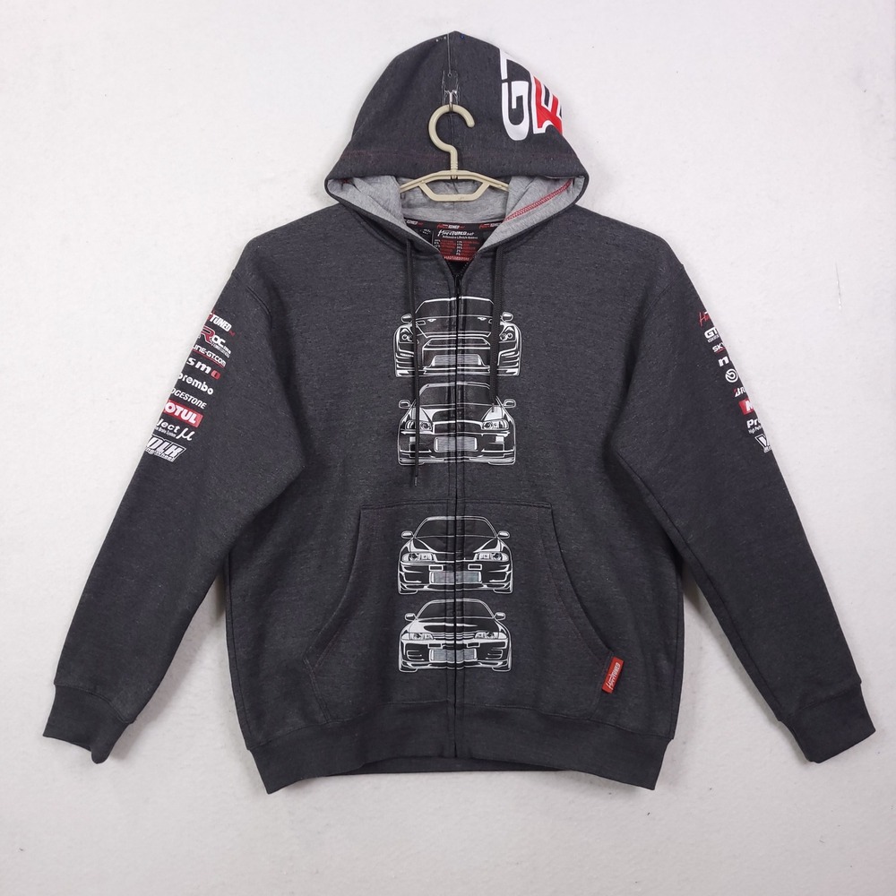 HardTuned Nissan Skyline GT-R Generations Zip Hoodie Charcoal XL JDM R32 R34 R35